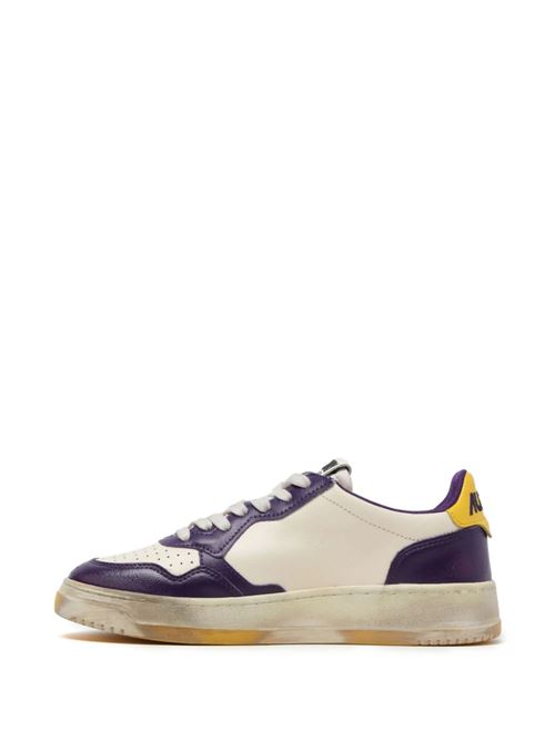 Beige/dark purple/yellow sneaker Autry | AVLWBC01 IV/ACAI/FREESIA